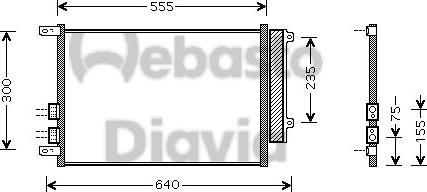 Webasto 82D0226182MA - Condensateur, climatisation cwaw.fr