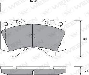 FTE 9001293 - Kit de plaquettes de frein, frein à disque cwaw.fr