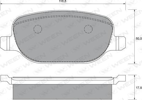 KRAFT AUTOMOTIVE 6016730 - Kit de plaquettes de frein, frein à disque cwaw.fr