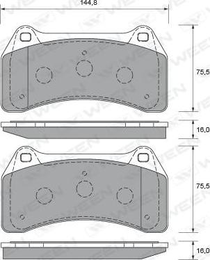 FTE 9001499 - Kit de plaquettes de frein, frein à disque cwaw.fr