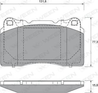 Magneti Marelli BP1398 - Kit de plaquettes de frein, frein à disque cwaw.fr