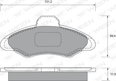 Ween 151-1495 - Kit de plaquettes de frein, frein à disque cwaw.fr