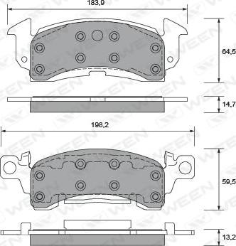 LUK D052 7214 A - Kit de plaquettes de frein, frein à disque cwaw.fr