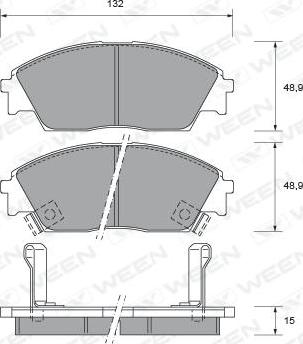 BENDIX 572330 - Kit de plaquettes de frein, frein à disque cwaw.fr