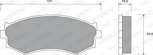 Ween 151-1427 - Kit de plaquettes de frein, frein à disque cwaw.fr