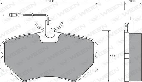 Ween 151-1598 - Kit de plaquettes de frein, frein à disque cwaw.fr