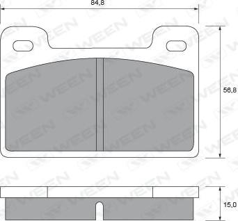 Spidan 0.081340 - Kit de plaquettes de frein, frein à disque cwaw.fr