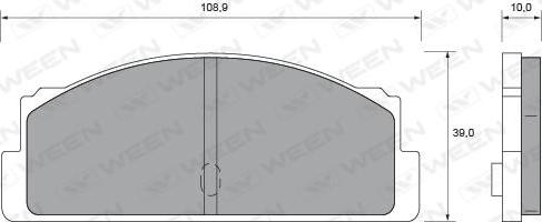 Ween 151-1614 - Kit de plaquettes de frein, frein à disque cwaw.fr