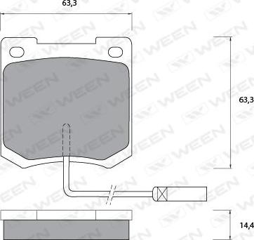 BENDIX 571817 - Kit de plaquettes de frein, frein à disque cwaw.fr