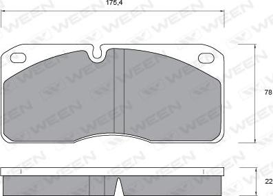 Ween 151-1044 - Kit de plaquettes de frein, frein à disque cwaw.fr