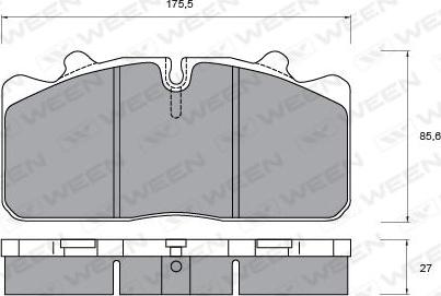 HELLA C4032 - Kit de plaquettes de frein, frein à disque cwaw.fr