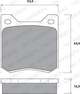 BOSCH 986469860 - Kit de plaquettes de frein, frein à disque cwaw.fr