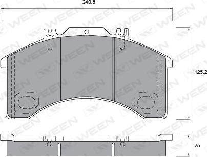 FTE 9500911 - Kit de plaquettes de frein, frein à disque cwaw.fr