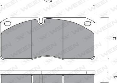 Ween 151-1030 - Kit de plaquettes de frein, frein à disque cwaw.fr