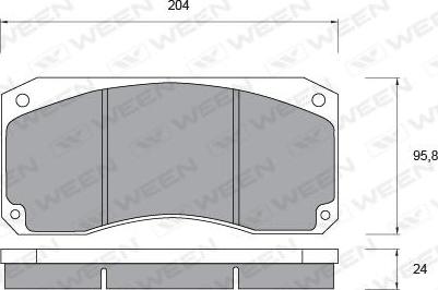 Ween 151-1031 - Kit de plaquettes de frein, frein à disque cwaw.fr