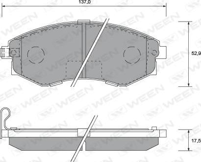 Jurid 572443 - Kit de plaquettes de frein, frein à disque cwaw.fr