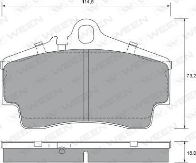 Ween 151-1840 - Kit de plaquettes de frein, frein à disque cwaw.fr