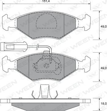 Valeo 670423 - Kit de plaquettes de frein, frein à disque cwaw.fr