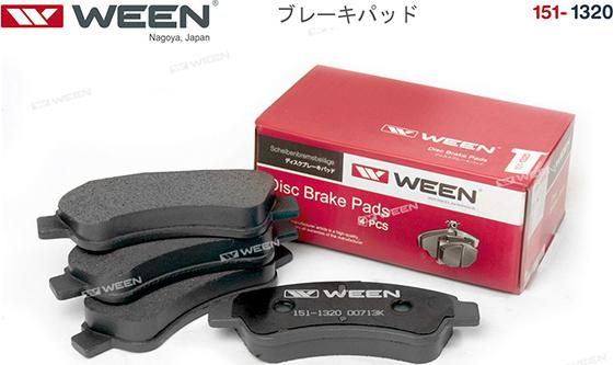 Ween 151-1320 - Kit de plaquettes de frein, frein à disque cwaw.fr