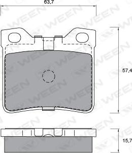 ATE 607107 - Kit de plaquettes de frein, frein à disque cwaw.fr