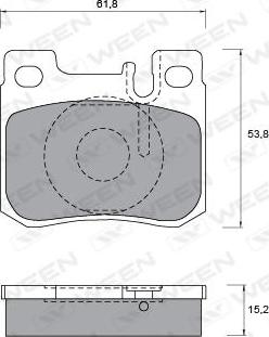 BENDIX 571555B-AS - Kit de plaquettes de frein, frein à disque cwaw.fr