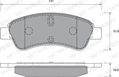 CONTITECH 13.0460-3994.2 - Kit de plaquettes de frein, frein à disque cwaw.fr