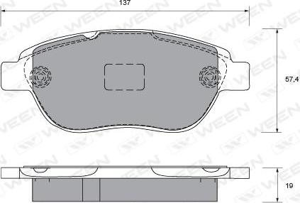 Brake Engineering PA1906 - Kit de plaquettes de frein, frein à disque cwaw.fr