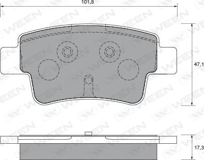 Equal Quality PF1094 - Kit de plaquettes de frein, frein à disque cwaw.fr