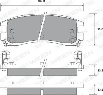 Roadhouse 2566.02 - Kit de plaquettes de frein, frein à disque cwaw.fr