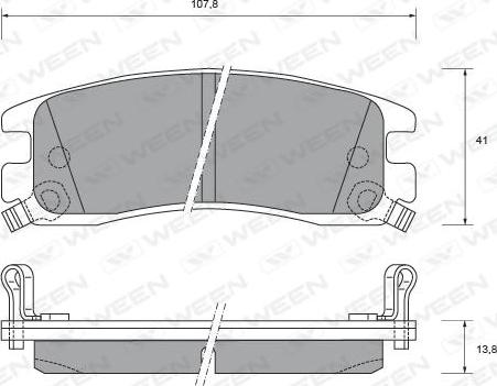 Ween 151-2489 - Kit de plaquettes de frein, frein à disque cwaw.fr