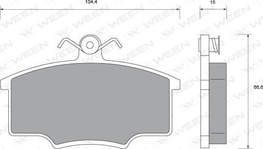 Ween 151-2429 - Kit de plaquettes de frein, frein à disque cwaw.fr