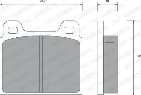 Ween 151-2471 - Kit de plaquettes de frein, frein à disque cwaw.fr