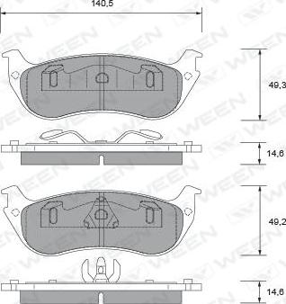 BENDIX 361187 - Kit de plaquettes de frein, frein à disque cwaw.fr