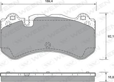 Ween 151-2645 - Kit de plaquettes de frein, frein à disque cwaw.fr