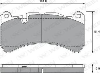 Ween 151-2667 - Kit de plaquettes de frein, frein à disque cwaw.fr