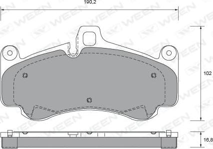 Ween 151-2689 - Kit de plaquettes de frein, frein à disque cwaw.fr