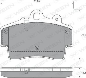 Ween 151-2678 - Kit de plaquettes de frein, frein à disque cwaw.fr