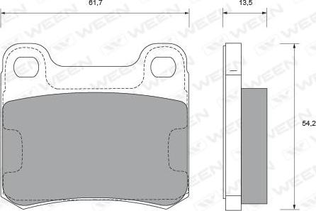 Ween 151-2094 - Kit de plaquettes de frein, frein à disque cwaw.fr