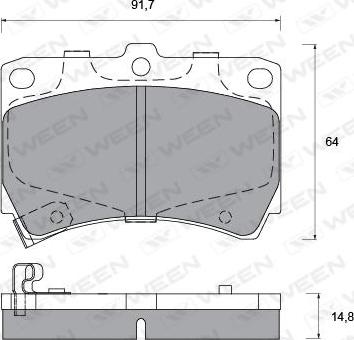 BOSCH 0984461141 - Kit de plaquettes de frein, frein à disque cwaw.fr