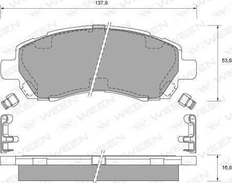 ATE 605895 - Kit de plaquettes de frein, frein à disque cwaw.fr