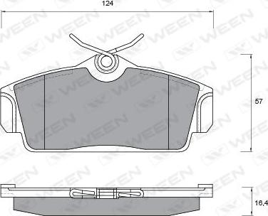 Ween 151-2167 - Kit de plaquettes de frein, frein à disque cwaw.fr