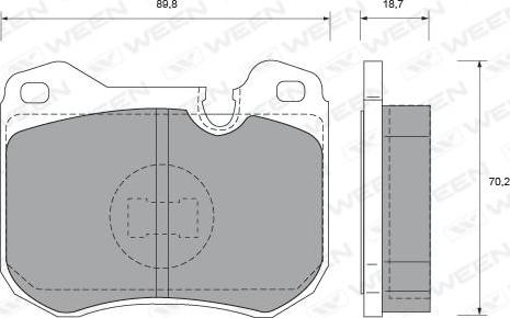 Ween 151-2115 - Kit de plaquettes de frein, frein à disque cwaw.fr