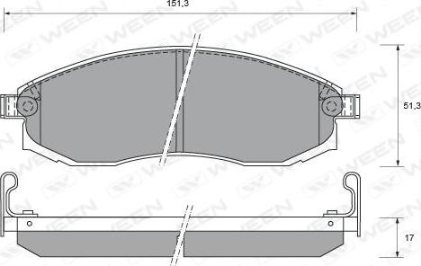 BENDIX 572383 - Kit de plaquettes de frein, frein à disque cwaw.fr