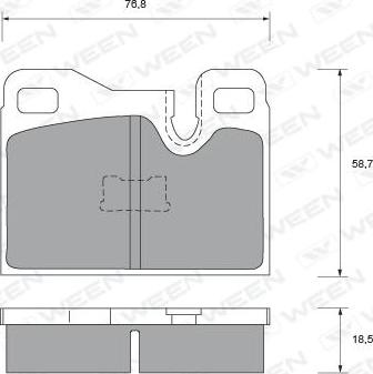 Ween 151-2121 - Kit de plaquettes de frein, frein à disque cwaw.fr