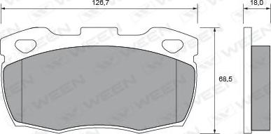 Ween 151-2397 - Kit de plaquettes de frein, frein à disque cwaw.fr