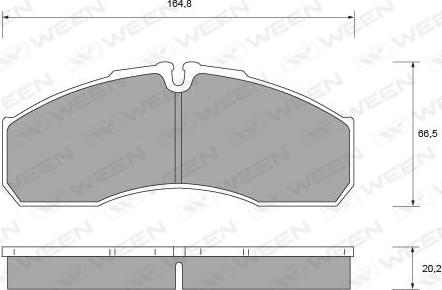 Ween 151-2347 - Kit de plaquettes de frein, frein à disque cwaw.fr