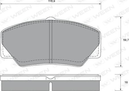 Ween 151-2366 - Kit de plaquettes de frein, frein à disque cwaw.fr