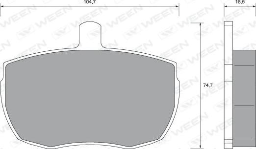 Ween 151-2360 - Kit de plaquettes de frein, frein à disque cwaw.fr