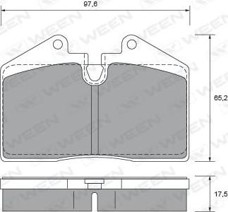 Ween 151-2382 - Kit de plaquettes de frein, frein à disque cwaw.fr