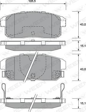 AISIN SS913-S - Kit de plaquettes de frein, frein à disque cwaw.fr